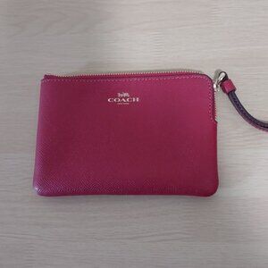 Red Coach Wristlet Wallet